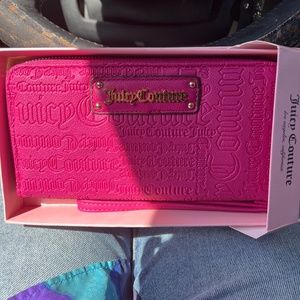 Juicy Couture Raspberry Wallet/Wristlet
